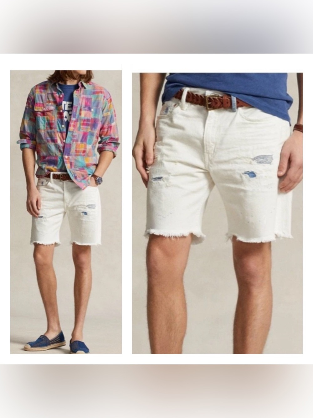 Polo Ralph Lauren Mens Sullivan Slim Denim Shorts Size 38 Williston Wash Preppy